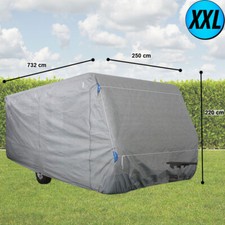 XXL Copertura Per Caravan Impermeabile Con Cerniere
