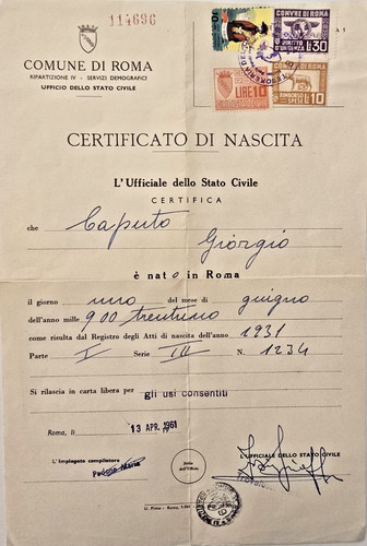 Comune roma 1961 - comune,