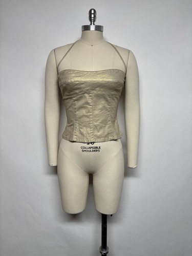 Top vintage moschino jeans - top, oro