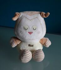 "TRUDI" Peluche Gufo "Baby Nature",colore giallo,bianco e beige, altezza 18,5 cm