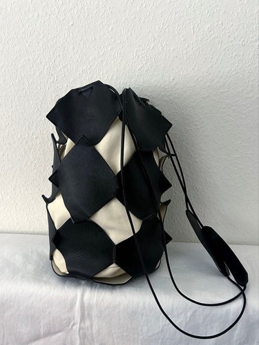 Borsa con coulisse pelle - borsa,