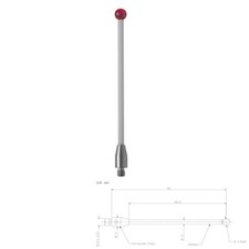 Asta ceramica sfera stelo