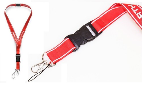 Laccio porta badge rosso con - porta,