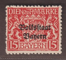 BAYERN francobollo di servizio