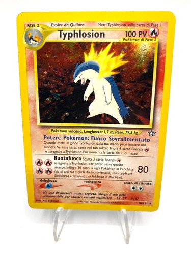 Carta pokemon typhlosion - pokemon,