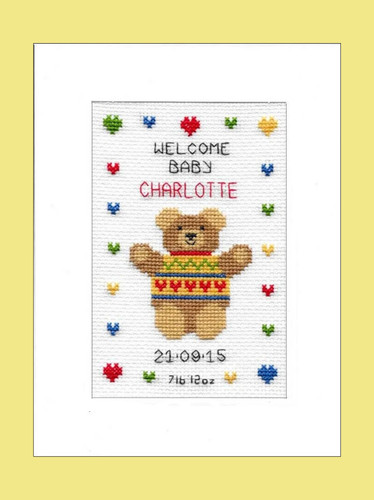 Kit card punto croce - , bambino