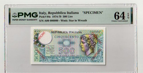 Banconota italia 500 - 500, lire