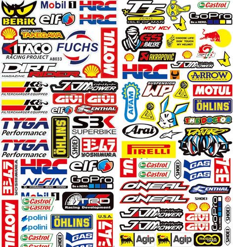 Fogli adesivi per moto - per,