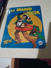 TARGHETTA METALLICA TEX  NUMERO 1 - LA MANO ROSSA