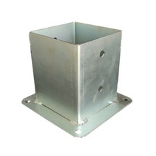 Staffa supporto quadro a bicchiere chiuso zincato per trave in legno lamellare