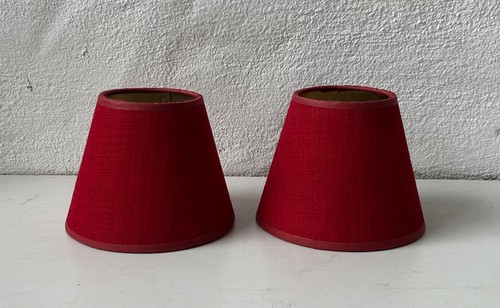 Abat jour rouges vintage - vintage, en