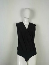 ELISABETTA FRANCHI BODY MAGLIA MAGLIETTA BLUSA DONNA TAGLIA 42 COLORE NERO 