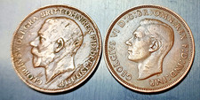 2 monete da One  penny Re