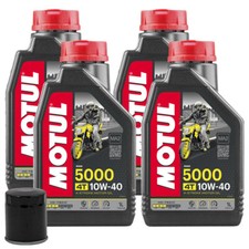 TAGLIANDO OLIO MOTUL 5000 10W40 FILTRO YAMAHA XVS A Midnight Star 1300 2011-2016