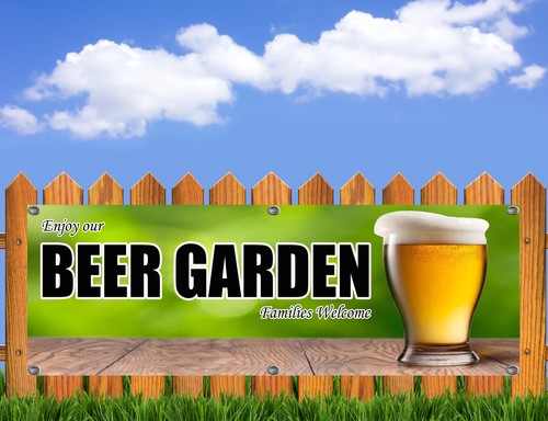Striscione giardino birra - giardino, in