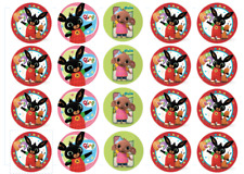 20PZ Cialda BING CUPCAKES / COPRI - BISCOTTI Mini - Ostia con NOME per biscotto