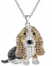 Bassett Hound Collana Ciondolo