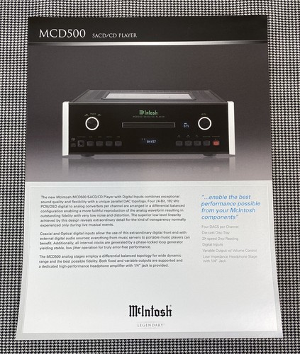 Mcintosh mcd500 lettore - mcd500,