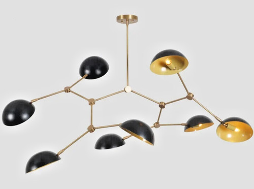 Lusso handmade ottone light - ottone, 8-light