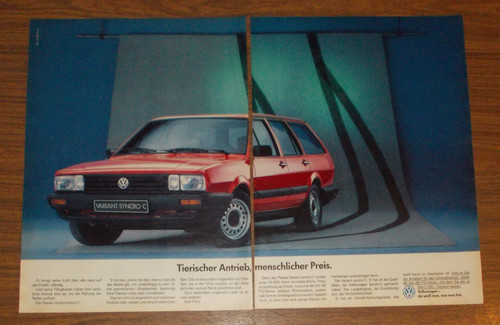 Rara pubblicità volkswagen - pubblicità,