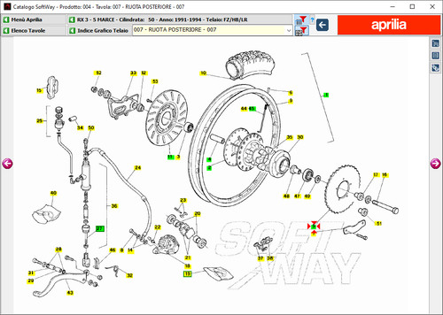 Corona aprilia 5 marce - aprilia, 3-5