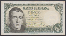 Spagna 5 Pesetas 16-08-1951