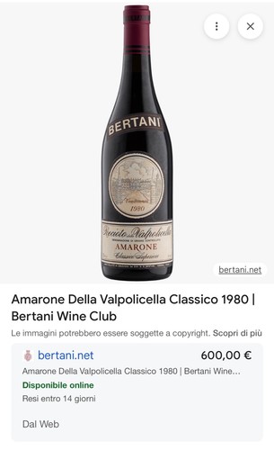 Vendo amarone della - amarone,