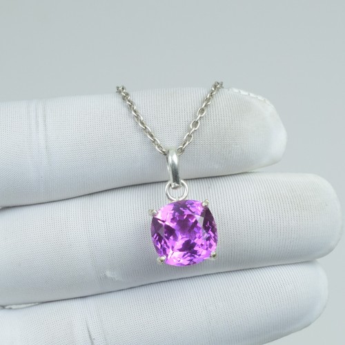 Collana zaffiro rosa - rosa, pietra