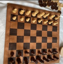 Scacchi  E Dama In Pelle