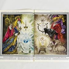 Rivista Rino Ferrari Vintage Illustrazione Arte Antico Cristianesimo Simboli Insegne