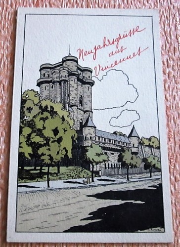 Postkarte neu jahrgrüsse - postkarte,