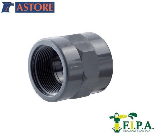 Manicotto pvc filettato da - filettato, f-f