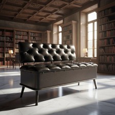 vidaXL Sitzbank 110 cm Schwarz