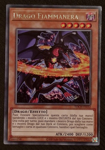 Drago fiammanera rara - rara, in