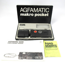 AGFAMATIC 5008 Marko Pocket Sensor fotocamera vintage confezione originale ottica Solinar 2,7