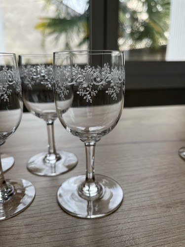 Baccarat verres pied - baccarat,