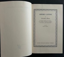 Giordano Bruno: OPERE LATINE