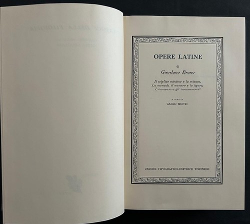 Giordano bruno opere latine - bruno:,