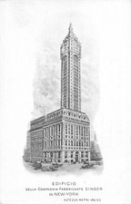A1990) GRATTACIELO DELLA COMPAGNIA SINGER A NEW YORK (USA) NEGOZIO DI MODENA.