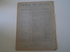SPARTITO PIANOFORTE PERLE