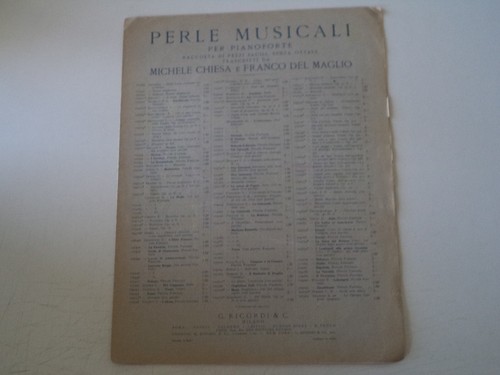 Spartito pianoforte perle - spartito,