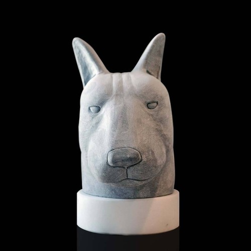 Scultura tavolo marmo testa - tavolo,