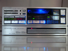Kenwood KXC-7580 KAC-5280 Amplificatore Cassette Deck Set di 2 Funzionamento Confermato
