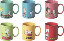 Peanuts Set 6 Tazze Mug, Ceramica, Multicolore, Capacità: 350 Ml, 6 Unità