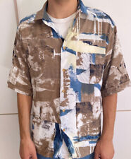 camicia vintage anni 70-80 uomo Maniche Corte