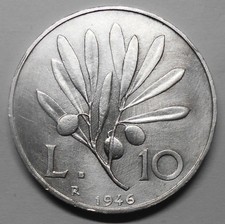 10  Lire 1946 conservazione BB