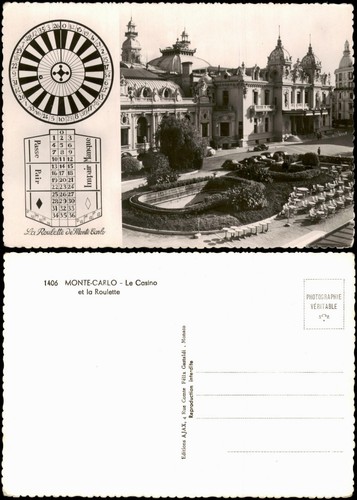 Cartolina montecarlo casinò - cartolina, e