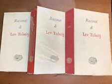 RACCONTI DI LEV TOLSTOJ - EINAUDI, I MILLENNI, 1952 - 3 VOLUMI