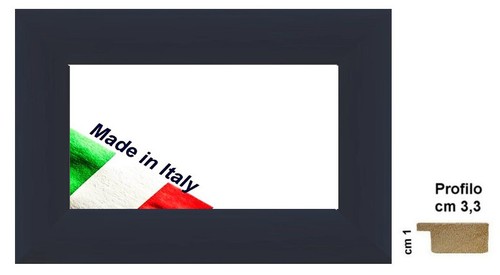 Cornice legno grigia liscia - grigia,