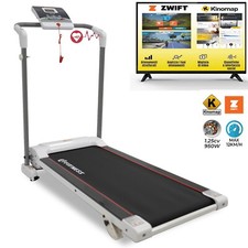 TAPIS ROULANT ELETTRICO PIEGHEVOLE 12KM/H KINOMAP ZWIFT BLUETOOTH CARDIO FITNESS